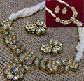 VeroniQ Trends-Elegant Designer Multistrand High Quality Kundan Choker Necklace Set-Gold Plated-Wedding Jewellery-Punjabi Jewellery-South Indian-Thappa Jewellery