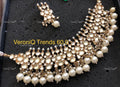 VeroniQ Trends-Traditional Designer Gold Plated Pearl and High Quality Kundan Choker Necklace Kundan-Gold Plated-Wedding Jewellery-Punjabi Jewellery-South Indian-Thappa Jewellery