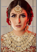VeroniQ Trends-Bridal Padmavat Style Gold Plated Handmade Kundan Choker Necklace Kundan-Gold Plated-Wedding Jewellery-Punjabi Jewellery-South Indian-Thappa Jewellery