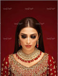 VeroniQ Trends-Traditional Gold Plated Statement Kundan Polki Choker Necklace With Red Beads Kundan Polki-Gold Plated-Wedding Jewellery-Punjabi Jewellery-South Indian-Thappa Jewellery