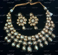 VeroniQ Trends-Traditional Gold Plated Statement Meenakari Kundan Polki Choker Necklace Kundan Polki-Gold Plated-Wedding Jewellery-Punjabi Jewellery-South Indian-Thappa Jewellery