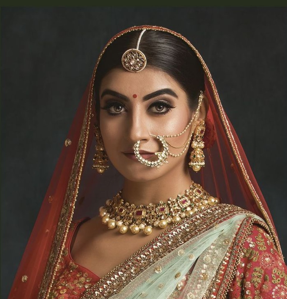 VeroniQ Trends-Handmade Pachi Kundan Choker Necklace With Kemp Stones & Shell Pearls-Earrings-South Indian-Punjabi Jewellery-Polki Kundan
