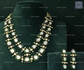 VeroniQ Trends-Bridal Gold Plated Meenakari Handmade Kundan Polki Choker Necklace With Emerald Green StoneKundan-Gold Plated-Wedding Jewellery-Punjabi Jewellery-South Indian-Thappa Jewellery