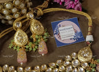 VeroniQ Trends-Beautiful Bridal Floral Gold Plated Heavy Kundan And Meenakari Necklace Kundan-Gold Plated-Wedding Jewelry-Punjabi Jewelry-South Indian-Thappa Jewelry