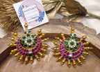 VeroniQ Trends-Chandbali Kemp Stone Gold Plated Pachi Kundan Mens/ Groom Brooch Pachi Kundan-Gold Plated-Wedding Jewelry-Punjabi Jewelry-South Indian-Thappa Jewelry