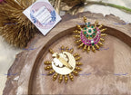 VeroniQ Trends-Chandbali Kemp Stone Gold Plated Pachi Kundan Mens/ Groom Brooch Pachi Kundan-Gold Plated-Wedding Jewelry-Punjabi Jewelry-South Indian-Thappa Jewelry