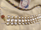 VeroniQ Trends-Diamond Look Kundan Jadau Pachi Kundan Choker Necklace Pachi Kundan-Gold Plated-Wedding Jewelry-Punjabi Jewelry-South Indian-Thappa Jewelry