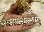 VeroniQ Trends-Diamond Look Kundan Jadau Pachi Kundan Choker Necklace Pachi Kundan-Gold Plated-Wedding Jewelry-Punjabi Jewelry-South Indian-Thappa Jewelry