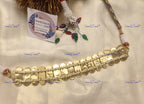 VeroniQ Trends-Diamond Look Kundan Jadau Pachi Kundan Choker Necklace Pachi Kundan-Gold Plated-Wedding Jewelry-Punjabi Jewelry-South Indian-Thappa Jewelry