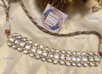 VeroniQ Trends-Diamond Look Kundan Jadau Pachi Kundan Choker Necklace Pachi Kundan-Gold Plated-Wedding Jewelry-Punjabi Jewelry-South Indian-Thappa Jewelry