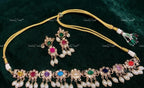 VeroniQ Trends-Beautiful Gold Plated Kundan Jadau Choker Necklace Kundan-Gold Plated-Wedding Jewelry-Punjabi Jewelry-South Indian-Thappa Jewelry