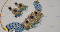 VeroniQ Trends-Beautiful Victorian Party Wear Fluorite Beads Kundan Choker Necklace Kundan-Gold Plated-Wedding Jewellery-Punjabi Jewellery-South Indian-Thappa Jewellery