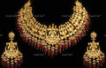 VeroniQ Trends-Traditional Bridal Gold Plated Pachi Kundan Choker Necklace Pachi Kundan-Gold Plated-Wedding Jewellery-Punjabi Jewellery-South Indian-Thappa Jewellery