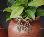 VeroniQ Trends-Traditional Multistrand Gold Plated Pachi Kundan Choker Necklace Kundan-Gold Plated-Wedding Jewelry-Punjabi Jewelry-South Indian-Thappa Jewelry