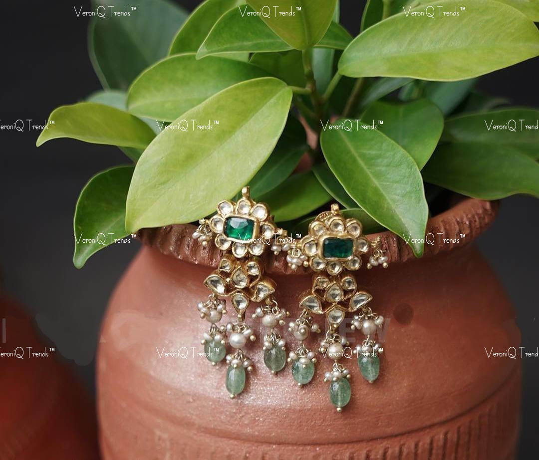VeroniQ Trends-Traditional Multistrand Gold Plated Pachi Kundan Choker Necklace Kundan-Gold Plated-Wedding Jewellery-Punjabi Jewellery-South Indian-Thappa Jewellery