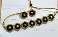 VeroniQ Trends-Elegant Gold Plated Pachi Kundan Choker Necklace Kundan-Gold Plated-Wedding Jewellery-Punjabi Jewellery-South Indian-Thappa Jewellery