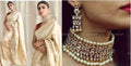 VeroniQ Trends-Elegant Pearl Pachi Kundan Choker Necklace Pachi Kundan-Gold Plated-Wedding Jewellery-Punjabi Jewellery-South Indian-Thappa Jewellery