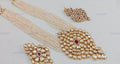 VeroniQ Trends-Traditional Multistrand Pearl Kundan Long Necklace Kundan-Gold Plated-Wedding Jewellery-Punjabi Jewellery-South Indian-Thappa Jewellery