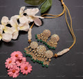 VeroniQ Trends-Handmade Thappa Style Kundan Choker Necklace-Bridal Jewellery-Engagement-South Indian-Punjabi Jewellery-Pachi Kundan-BS