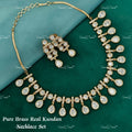 VeroniQ Trends-Cocktail Party Look Gold Plated Kundan Polki Necklace Kundan-Gold Plated-Wedding Jewellery-Punjabi Jewellery-South Indian-Thappa Jewellery