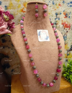 VeroniQ Trends-Traditional Jaipuri Mala Style Victorian Beads Long Necklace-Gold Plated-Wedding Jewelry-Punjabi Jewelry-South Indian-Thappa Jewelry
