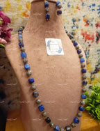 VeroniQ Trends-Traditional Jaipuri Mala Style Victorian Beads Long Necklace-Gold Plated-Wedding Jewelry-Punjabi Jewelry-South Indian-Thappa Jewelry