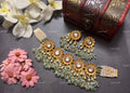 VeroniQ Trends-Traditional Bridal Pachi Kundan Choker Necklace Pachi Kundan-Gold Plated-Wedding Jewellery-Punjabi Jewellery-South Indian-Thappa Jewellery