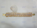 VeroniQ Trends-Pearl And Polki Bracelet Polki-Gold Plated-Wedding Jewelry-Punjabi Jewelry-South Indian-Thappa Jewelry