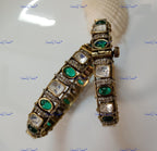 VeroniQ Trends-Polki Bangles-Gold Plated-Wedding Jewelry-Punjabi Jewelry-South Indian-Thappa Jewelry