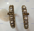 VeroniQ Trends-Polki Bangles-Gold Plated-Wedding Jewelry-Punjabi Jewelry-South Indian-Thappa Jewelry