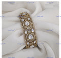 VeroniQ Trends-Antique Gold Polki Kada Bangle Polki-Gold Plated-Wedding Jewellery-Punjabi Jewellery-South Indian-Thappa Jewellery