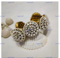 VeroniQ Trends-Pearl and Polki Bangle Polki-Fresh Water Pearl-Gold Plated-Wedding Jewellery-Punjabi Jewellery-South Indian-Thappa Jewellery