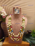 VeroniQ Trends-Designer Multicolor Beads Kundan Mala Kundan-Gold Plated-Wedding Jewellery-Punjabi Jewellery-South Indian-Thappa Jewellery