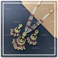 VeroniQ Trends-Traditional Chandbali Style Gold Plated Pachi Kundan Long Necklace Pachi Kundan-Gold Plated-Wedding Jewellery-Punjabi Jewellery-South Indian-Thappa Jewellery