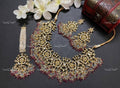 VeroniQ Trends-Rajwadi Style Bridal Gold Plated Pachi Kundan Choker Necklace Pachi Kundan-Gold Plated-Wedding Jewellery-Punjabi Jewellery-South Indian-Thappa Jewellery