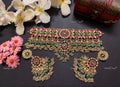 VeroniQ Trends-Traditional Kemp Stone Gold Plated Pachi Kundan Choker Necklac Pachi Kundan-Gold Plated-Wedding Jewellery-Punjabi Jewellery-South Indian-Thappa Jewellery