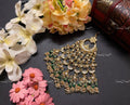 VeroniQ Trends-Traditional Gold Plated Pachi Kundan Chandbali Passa Pachi Kundan-Gold Plated-Wedding Jewellery-Punjabi Jewellery-South Indian-Thappa Jewellery
