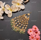 VeroniQ Trends-Traditional Gold Plated Pachi Kundan Chandbali Passa Pachi Kundan-Gold Plated-Wedding Jewelry-Punjabi Jewelry-South Indian-Thappa Jewelry