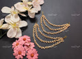 VeroniQ Trends-Gold Plated Pearl Beaded Pachi Kundan Earchain Pachi Kundan-Gold Plated-Wedding Jewellery-Punjabi Jewellery-South Indian-Thappa Jewellery