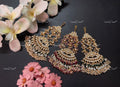 VeroniQ Trends-Elegant Gold Plated Pachi Kundan Passa Pachi Kundan-Gold Plated-Wedding Jewellery-Punjabi Jewellery-South Indian-Thappa Jewellery