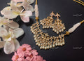 VeroniQ Trends-Traditional Kundan And Pearl Gold Plated Pachi Kundan Choker Necklace Pachi Kundan-Gold Plated-Wedding Jewellery-Punjabi Jewellery-South Indian-Thappa Jewellery