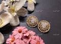 VeroniQ Trends-Kundan Jadau Gold Plated Pachi Kundan Earrings Kundan-Gold Plated-Wedding Jewellery-Punjabi Jewellery-South Indian-Thappa Jewellery