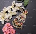 VeroniQ Trends-Royal Gold Plated Kemp Stone Pachi Kundan Passa Pachi Kundan-Gold Plated-Wedding Jewellery-Punjabi Jewellery-South Indian-Thappa Jewellery