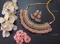 VeroniQ Trends-Traditional Kundan Jadau Gold Plated Pachi Kundan Choker Necklace Pachi Kundan-Gold Plated-Wedding Jewellery-Punjabi Jewellery-South Indian-Thappa Jewellery