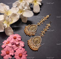 VeroniQ Trends-Gold Plated Pachi Maang Tika Pachi Kundan-Gold Plated-Wedding Jewellery-Punjabi Jewellery-South Indian-Thappa Jewellery