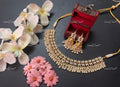 VeroniQ Trends-Traditional Kundan Jadau Gold Plated Pachi Kundan Choker Necklace Pachi Kundan-Gold Plated-Wedding Jewellery-Punjabi Jewellery-South Indian-Thappa Jewellery