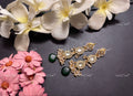 VeroniQ Trends-Gold Plated Pachi Kundan Earrings Pachi Kundan-Gold Plated-Wedding Jewellery-Punjabi Jewellery-South Indian-Thappa Jewellery