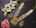 VeroniQ Trends-Gold Plated Pachi Kundan Long Rani Haar Necklace Pachi Kundan-Gold Plated-Wedding Jewellery-Punjabi Jewellery-South Indian-Thappa Jewellery