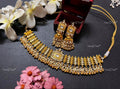 VeroniQ Trends-South Indian Gold Plated Pachi Kundan Necklace Pachi Kundan-Gold Plated-Wedding Jewellery-Punjabi Jewellery-South Indian-Thappa Jewellery