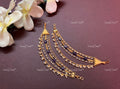 VeroniQ Trends-Gold Plated Pachi Kundan Earchain Pachi Kundan-Gold Plated-Wedding Jewellery-Punjabi Jewellery-South Indian-Thappa Jewellery